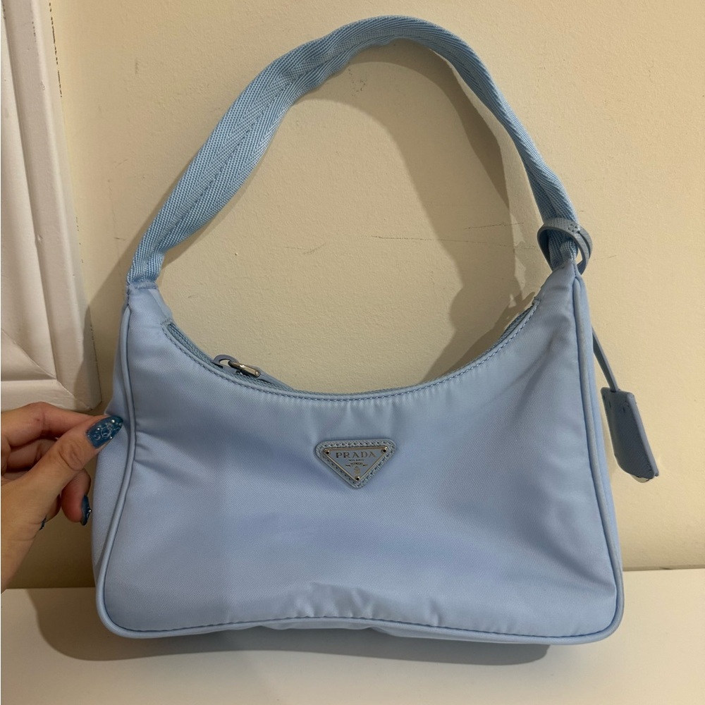 Prada Nylon 2000 Edition in Celeste blue colour